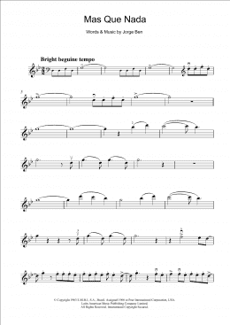 page one of Mas Que Nada (Say No More) (Violin Solo)