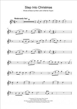 page one of Step Into Christmas (Alto Sax Solo)