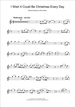 page one of I Wish It Could Be Christmas Every Day (Clarinet Solo)