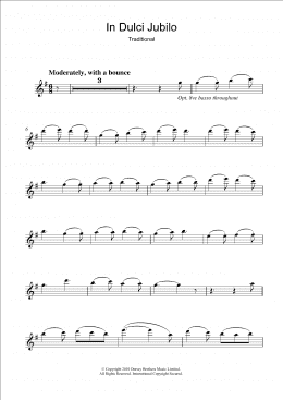 page one of In Dulci Jubilo (Clarinet Solo)