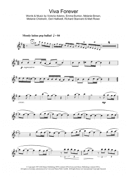 page one of Viva Forever (Clarinet Solo)