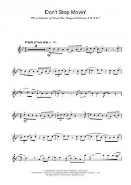 page one of Don't Stop Movin' (Flute Solo)