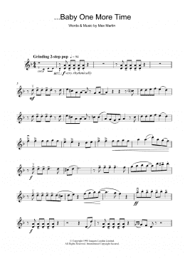 page one of ...Baby One More Time (Violin Solo)