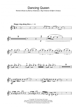 page one of Dancing Queen (Violin Solo)