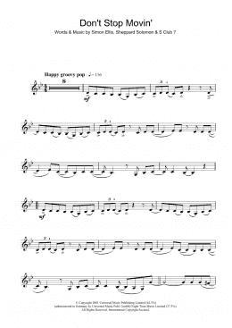 page one of Don't Stop Movin' (Violin Solo)