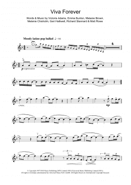 page one of Viva Forever (Violin Solo)