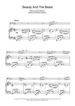 page one of Beauty And The Beast (Cello Solo)