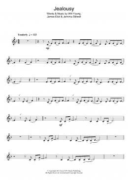 page one of Jealousy (Clarinet Solo)
