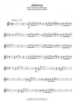 page one of Jealousy (Flute Solo)