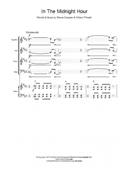page one of In The Midnight Hour (SATB Choir)
