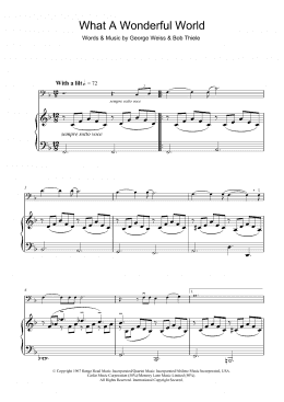 page one of What A Wonderful World (abridged) (Cello Solo)