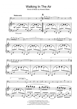 page one of Walking In The Air (theme from The Snowman) (Cello Solo)