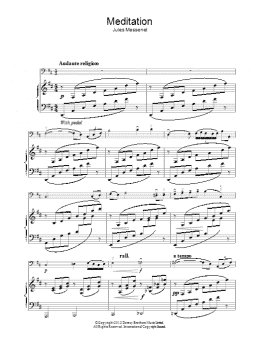 page one of Meditation (Piano & Vocal)