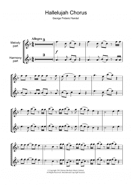 page one of Hallelujah Chorus (from The Messiah) (Flute Solo)