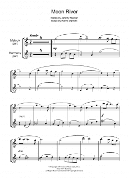 page one of Moon River (Flute Solo)