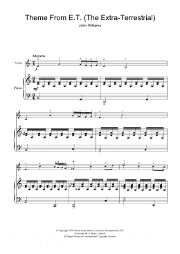page one of Theme from E.T. - The Extra-Terrestrial (Violin Solo)