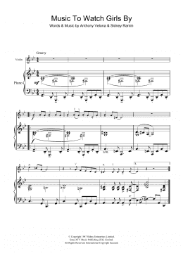 page one of Music To Watch Girls By (Violin Solo)