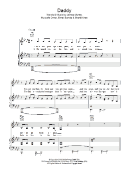 page one of Daddy (Piano, Vocal & Guitar Chords)