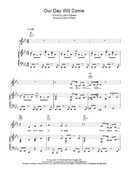 page one of Our Day Will Come (Piano, Vocal & Guitar Chords)