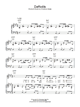 page one of Daffodils (Piano, Vocal & Guitar Chords)