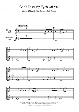 page one of Can't Take My Eyes Off Of You (Violin Solo)
