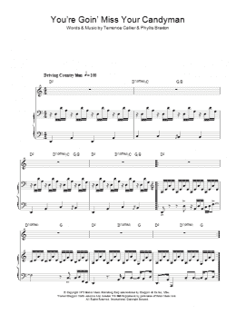 page one of You Goin' Miss Your Candyman (Piano, Vocal & Guitar Chords)