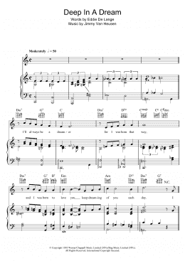 page one of Deep In A Dream (Piano, Vocal & Guitar Chords)
