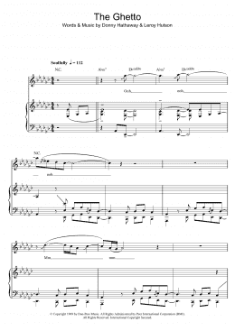 page one of The Ghetto (Piano, Vocal & Guitar Chords)