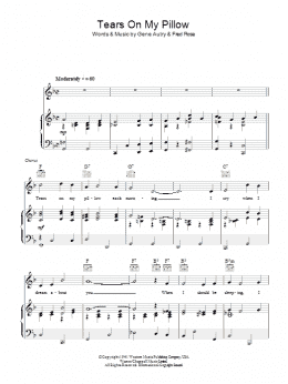 page one of Tears On My Pillow (Piano, Vocal & Guitar Chords)