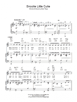 page one of Snootie Little Cutie (Piano, Vocal & Guitar Chords)