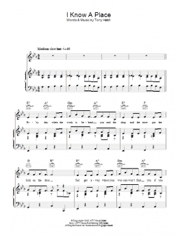 page one of I Know A Place (Piano, Vocal & Guitar Chords)