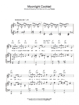 page one of Moonlight Cocktail (Piano, Vocal & Guitar Chords)