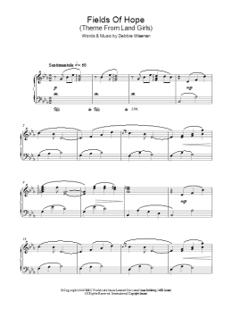 page one of Fields Of Hope (Theme From Land Girls) (Piano Solo)