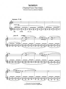 page one of Isolation (Theme From The Hide) (Piano Solo)