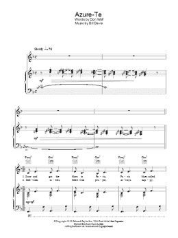 page one of Azure-Te (Piano, Vocal & Guitar Chords)