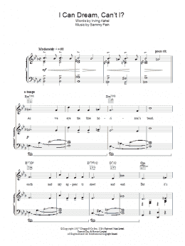 page one of I Can Dream, Can't I? (from Right This Way) (Piano, Vocal & Guitar Chords)