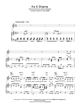 page one of It's A Shame (Piano, Vocal & Guitar Chords)