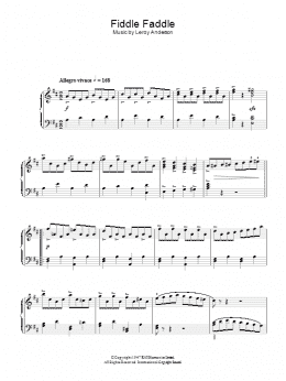 page one of Fiddle Faddle (Piano Solo)