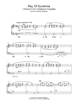 page one of Ray Of Sunshine (Theme From Children's Hospital) (Piano Solo)