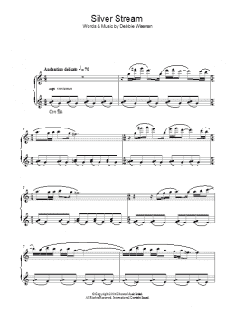 page one of Silver Stream (Piano Solo)