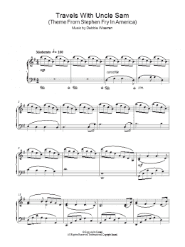 page one of Travels With Uncle Sam (Theme From Stephen Fry In America) (Piano Solo)