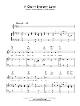 page one of It Looks Like Rain In Cherry Blossom Lane (Piano, Vocal & Guitar Chords)