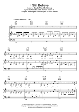 page one of I Still Believe (Piano, Vocal & Guitar Chords)