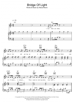 page one of Bridge Of Light (Piano, Vocal & Guitar Chords)