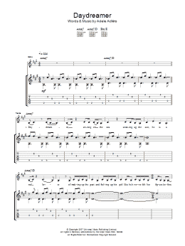 page one of Daydreamer (Guitar Tab)