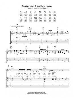 page one of Make You Feel My Love (Guitar Tab)
