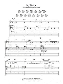 page one of My Same (Guitar Tab)