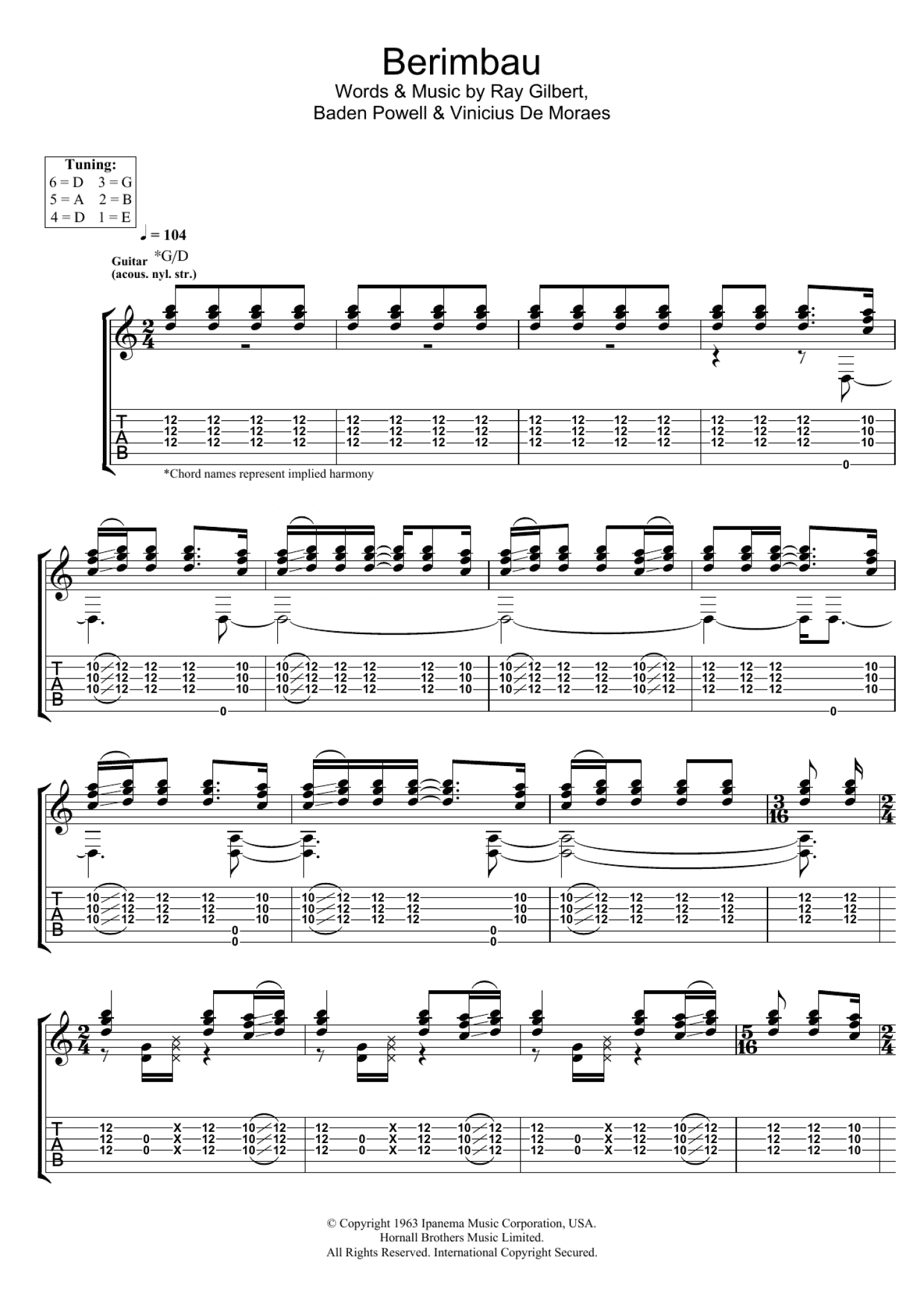 Berimbau (Guitar Tab)