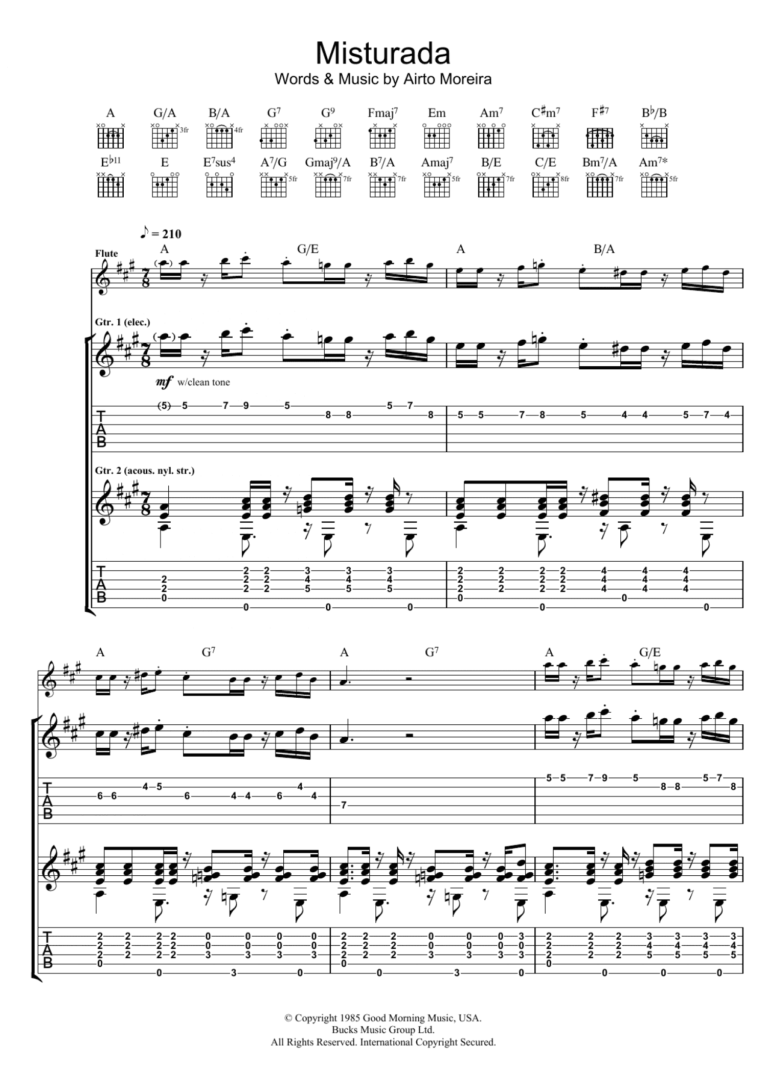Misturada (Guitar Tab)