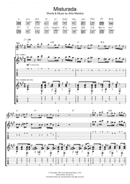 page one of Misturada (Guitar Tab)